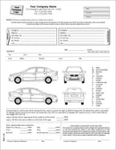 Auto Condition Report Form with Terms on back