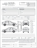 Auto Transport Bill of Lading with 1 Car, Style #1