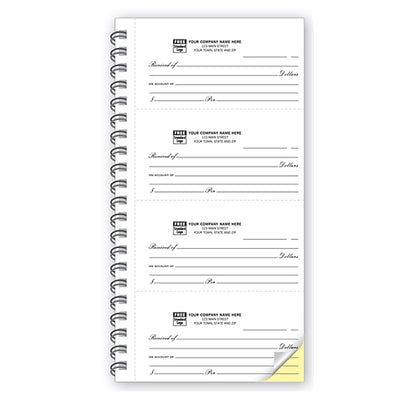 4-To-Page 2 Part Receipt Books