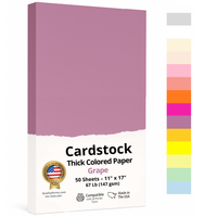 11 x 17" Ledger Size, Grape Cover Card Stock