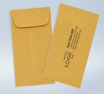 7 Coin Imprinted Envelope Brown Kraft