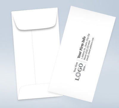 7 Coin Imprinted Envelope White