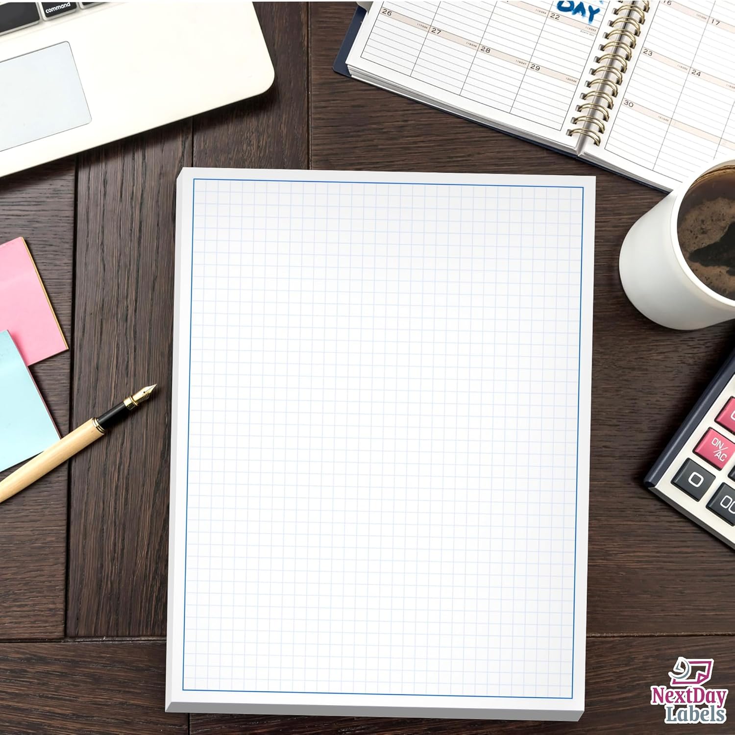 8-1/2 x 11" Quadrille Graph Paper Pad