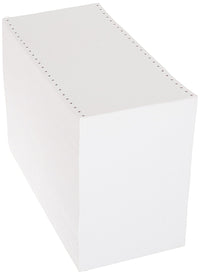 Blank Continuous Index Cards, 6" x 3", 1 Wide