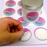 8-1/2" x 11" 12 Labels per Sheet 2" Round for Bleeds