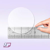 2" Round Clear Wafer Seals, Super Gloss, for Small Boxes & Envelopes