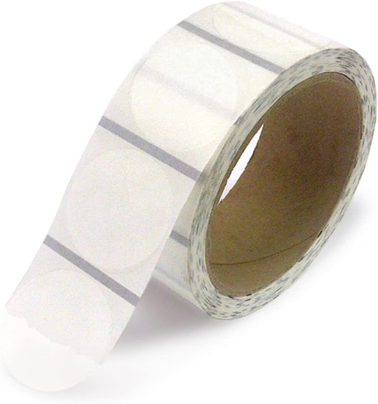 2" Round Clear Wafer Seals, Super Gloss, for Small Boxes & Envelopes