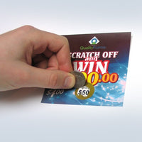 1" Round Gold Scratch Off Labels On Roll