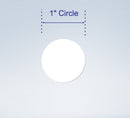 1" Round White Wafer Seals, for Small Boxes & Envelopes