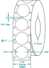 Wafer Tab Seals, 1" Round, White