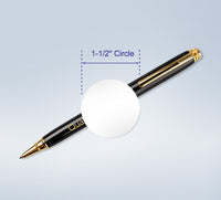 1.5" Round White Wafer Seals, for Small Boxes & Envelopes