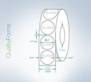 Wafer Tab Seals 2" Round, Translucent