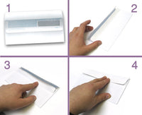 #9 Double Window Self-Seal Envelopes with Security Tint Inside. Compatible with Quickbook & other Checks