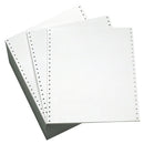 9-1/2 x 11" Continuous Paper  20# White, 1 Part, No Side Perfs