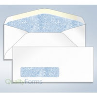 Blank Tinted Envelope,w/window, #10, 4 1/8 x 9 1/2