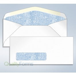 Blank Tinted Envelope,w/window, #10, 4 1/8 x 9 1/2
