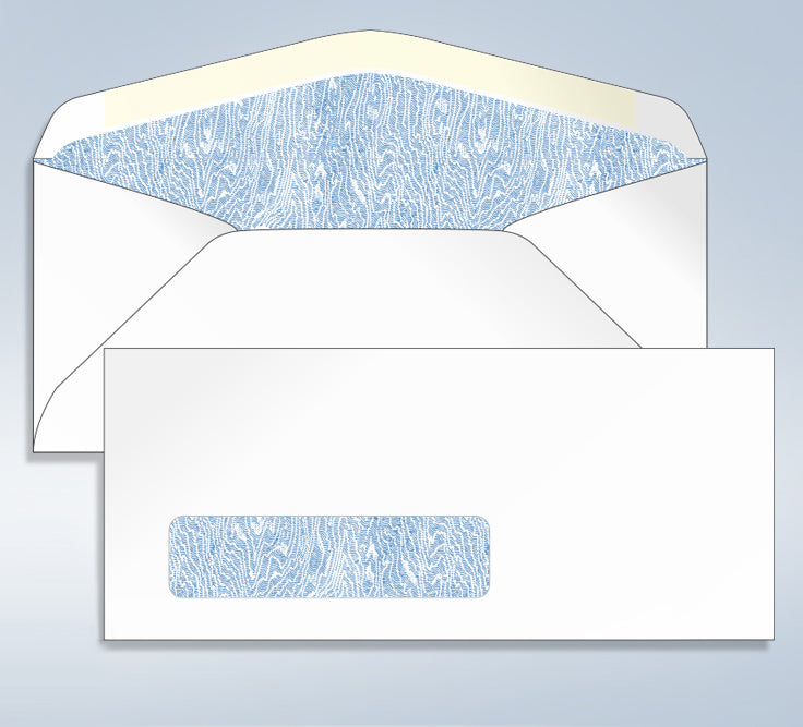 Blank Tinted Envelope,w/window, #9, 3 7/8 x 8 7/8