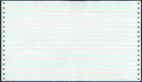 14-7/8 X 8-1/2" Continuous Paper 20# 8" Green/Orange Bar, 1 Part