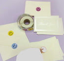Smiley Labels, Assorted Color, 500 Labels Per Roll, 1” Round