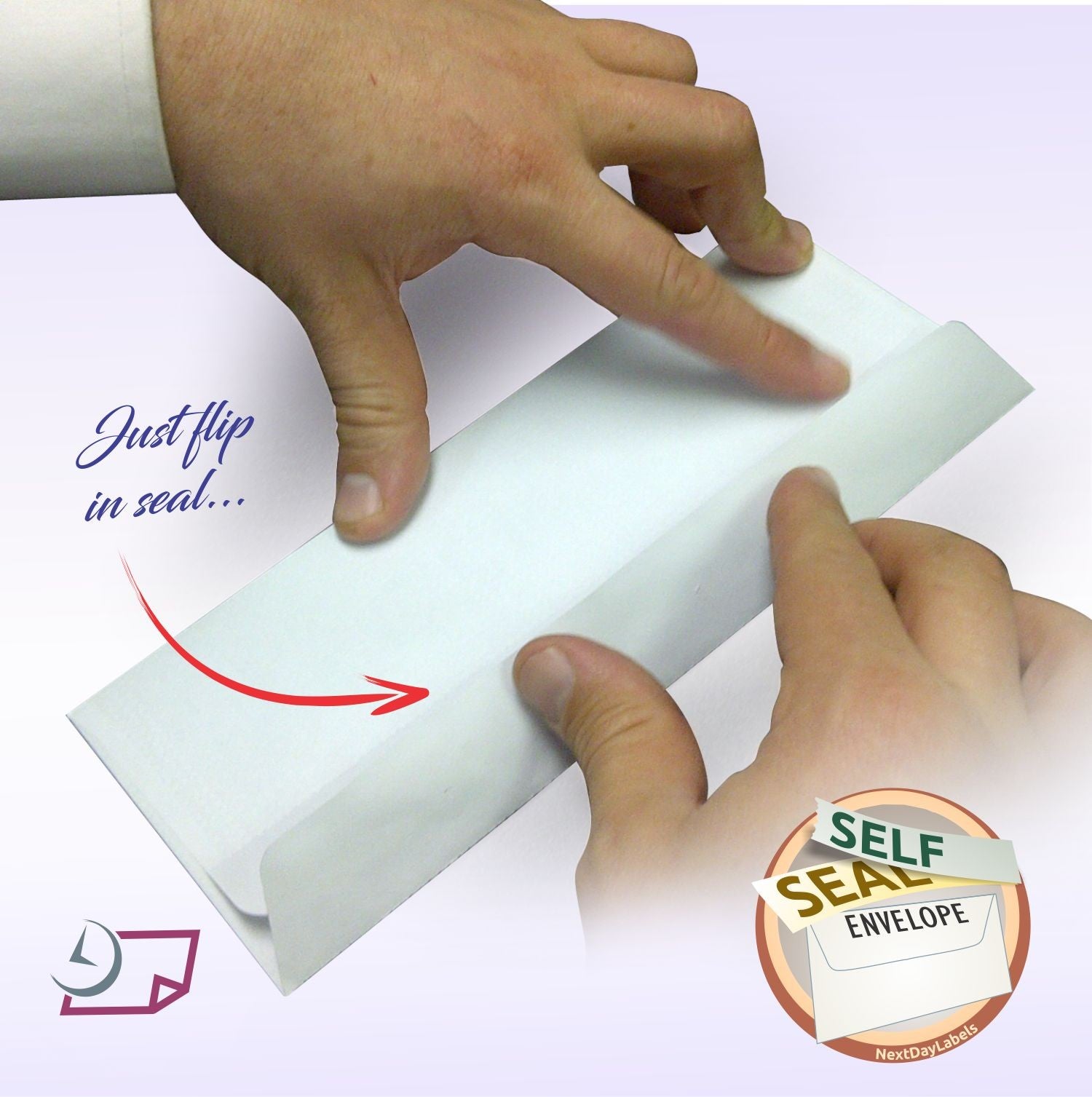 #8 Double Window Self-Seal Envelopes with Security Tint Inside. Compatible with Quickbook & other Checks