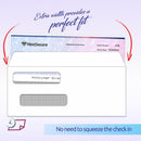 #8 Double Window Self-Seal Envelopes with Security Tint Inside. Compatible with Quickbook & other Checks
