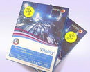 8-1/2" x 11" Fluorescent Pink Labels, 20 Labels per Sheet, 2" Round