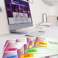 8-1/2" x 11" Fluorescent Blue Labels, 30 Labels per Sheet, 1" x 2-5/8"