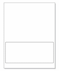 Integrated Label, 1 Label, 8" x 3-1/2", Centered On The Bottom