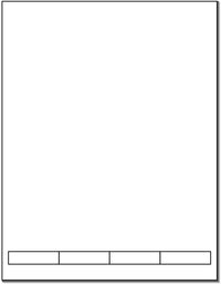 Integrated Label, 4 Labels,2" x 1/2", Centered On The Bottom