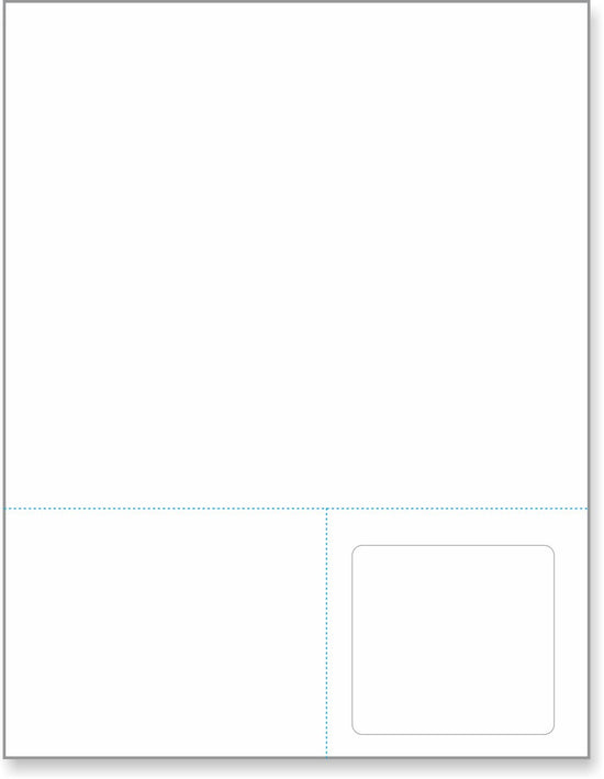 Integrated Label, 1 Label, 2.937" x 2.75", On The Bottom Right