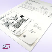Integrated Label, 2 Labels, 6" x 4" & 2 x 4", Centered On The Bottom