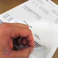 Integrated Label, 2 Labels, 6" x 4" & 2 x 4", Centered On The Bottom