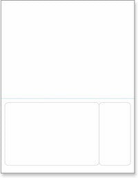 Integrated Label, 2 Labels, 6" x 4" & 2 x 4", Centered On The Bottom