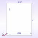 Integrated Label, 1 Label, 7-1/2 x 0.75", Centered On The Bottom