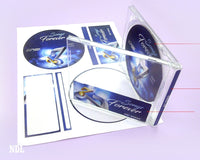 8-1/2" x 11" White Laser Labels, 2 CD/DVD Labels Per Sheet
