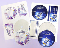 8-1/2" x 11" White Laser Labels, 2 CD/DVD Labels Per Sheet