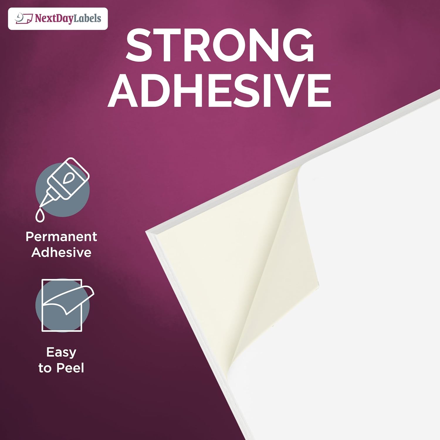 8-1/2" x 11" White Laser Labels, 1 Label per Sheet, 8-1/2" x 11"