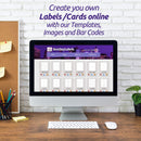 8-1/2" x 11" White Laser Labels, 4 Labels per Sheet, 4-1/4" x 5-1/2" .