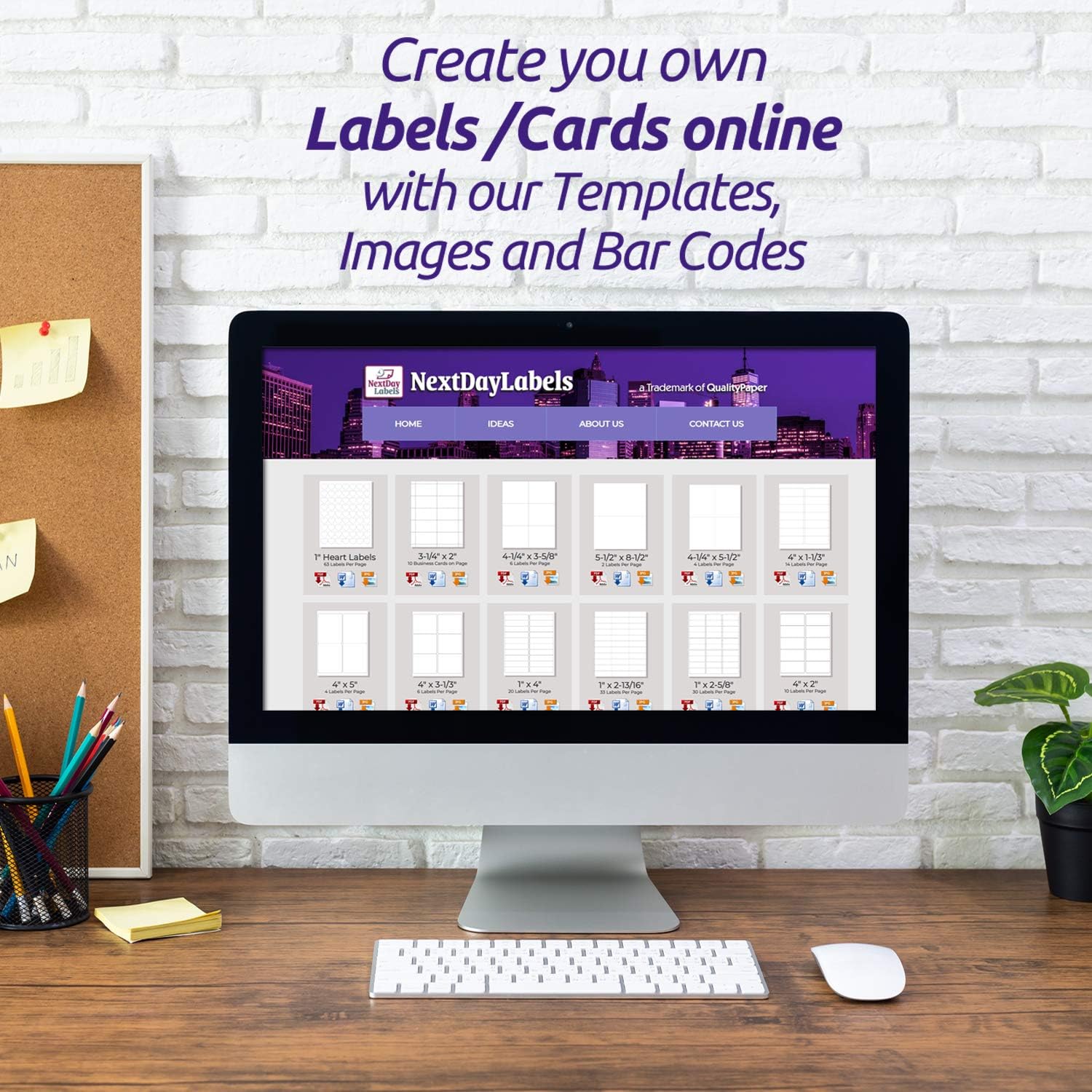 8-1/2" x 11" White Laser Labels, 4 Labels per Sheet, 4-1/4" x 5-1/2" .