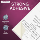 8-1/2" x 11" White Laser Labels, 4 Labels per Sheet, 4-1/4" x 5-1/2" .