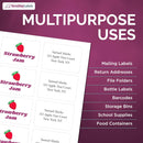 8-1/2" x 11" White Laser Labels, 8 Labels per Sheet, 3-3/8" x 2-1/3"