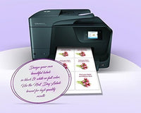8-1/2" x 11" White Laser Labels, 6 Labels per Sheet, 4" x 3.3"