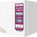 8-1/2" x 11" White Laser Labels, 10 Labels per Sheet, 4" x 2"