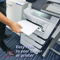 8-1/2" x 11" White Laser Labels, 24 Labels per Sheet, 1.66" Round