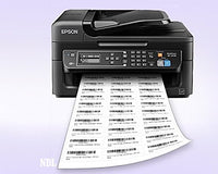 8-1/2" x 11" White Laser Labels, 30 Labels per Sheet, 2.625" x 1"