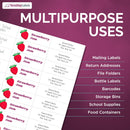 8-1/2" x 11" White Laser Labels, 33 Labels per Sheet, 2.8" x 1"