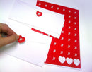 8-1/2" x 11" White Laser Labels, 63 Labels per Sheet, 1" Hearts