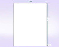 8-1/2" x 11" Fluorescent Red Labels, 1 Label per Sheet, 8-1/2" x 11"