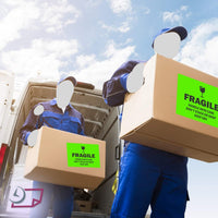 8-1/2" x 11" Fluorescent Green Labels, 1 Label per Sheet, 8-1/2" x 11"