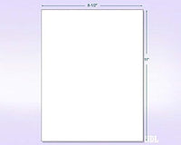8-1/2" x 11" Fluorescent Orange Labels, 1 Label per Sheet, 8-1/2" x 11"